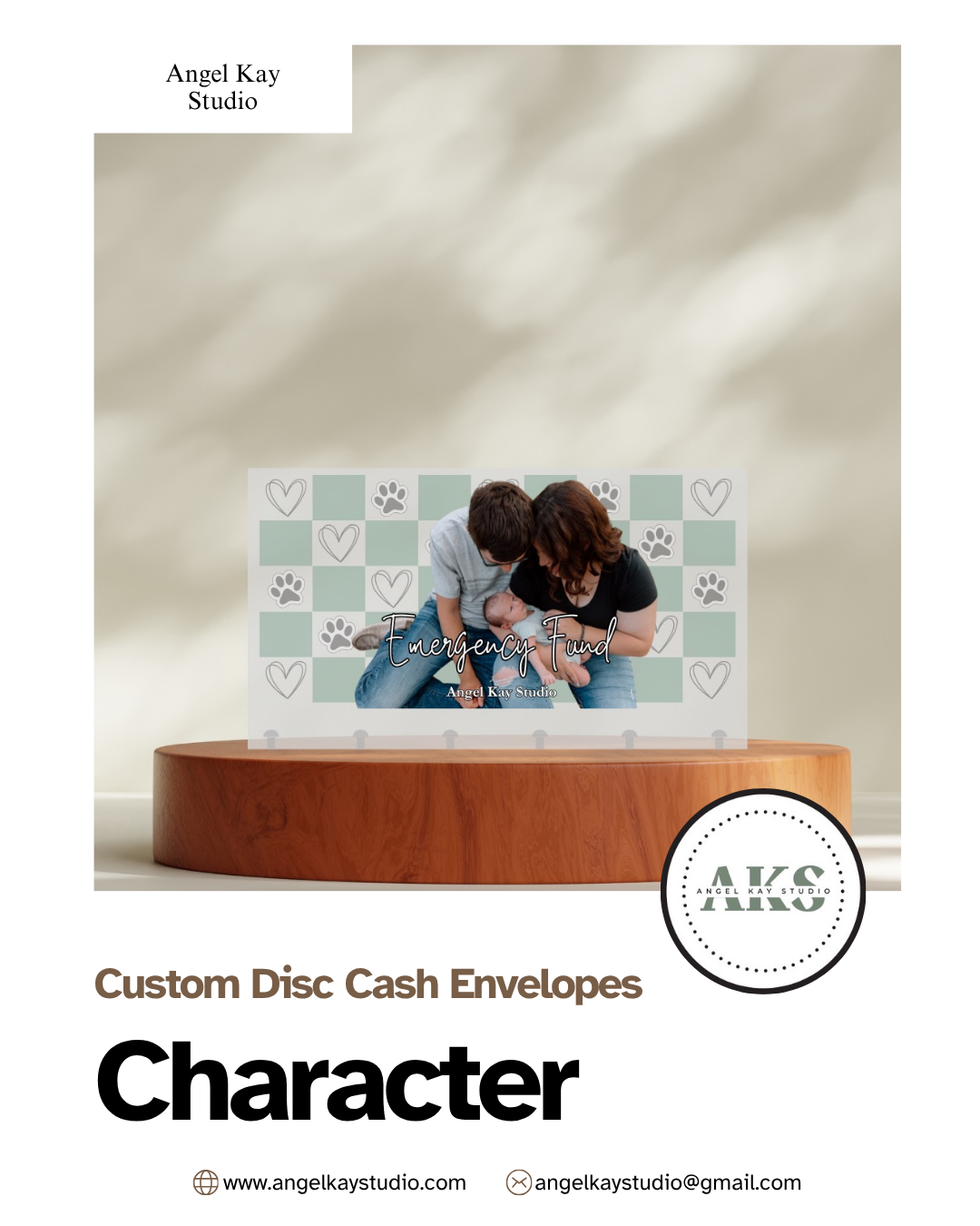 "Character" Custom Cash Envelopes