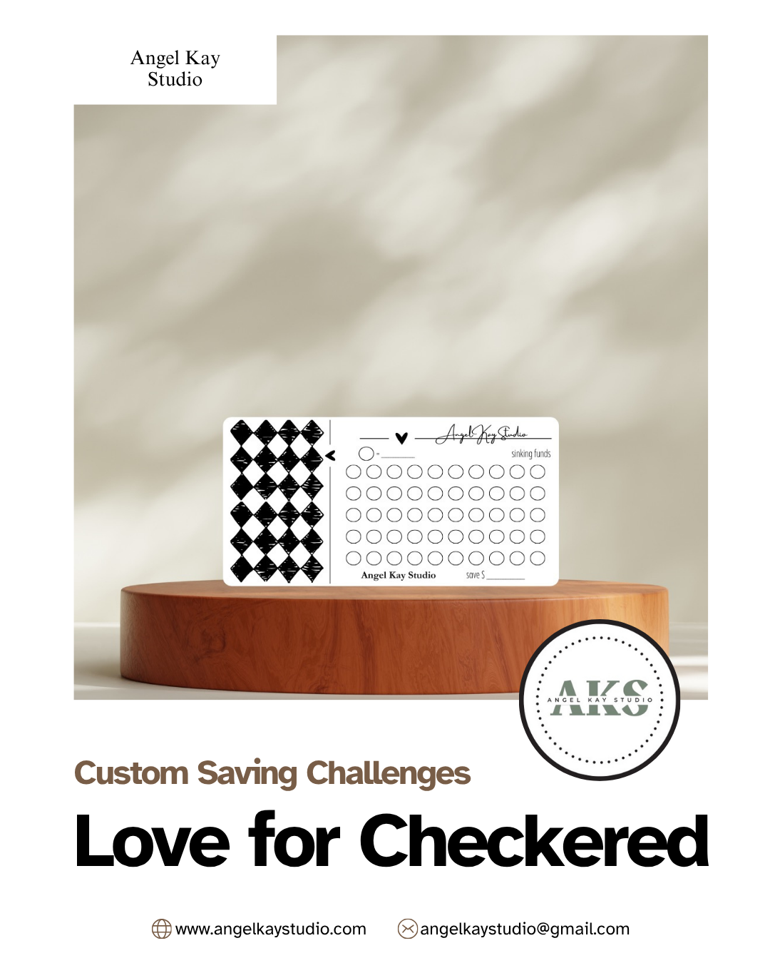 "Love for Checkered" Custom Saving Challenges