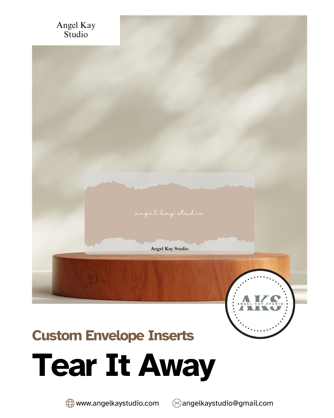 "Tear Away" Custom Cash Envelope Inserts