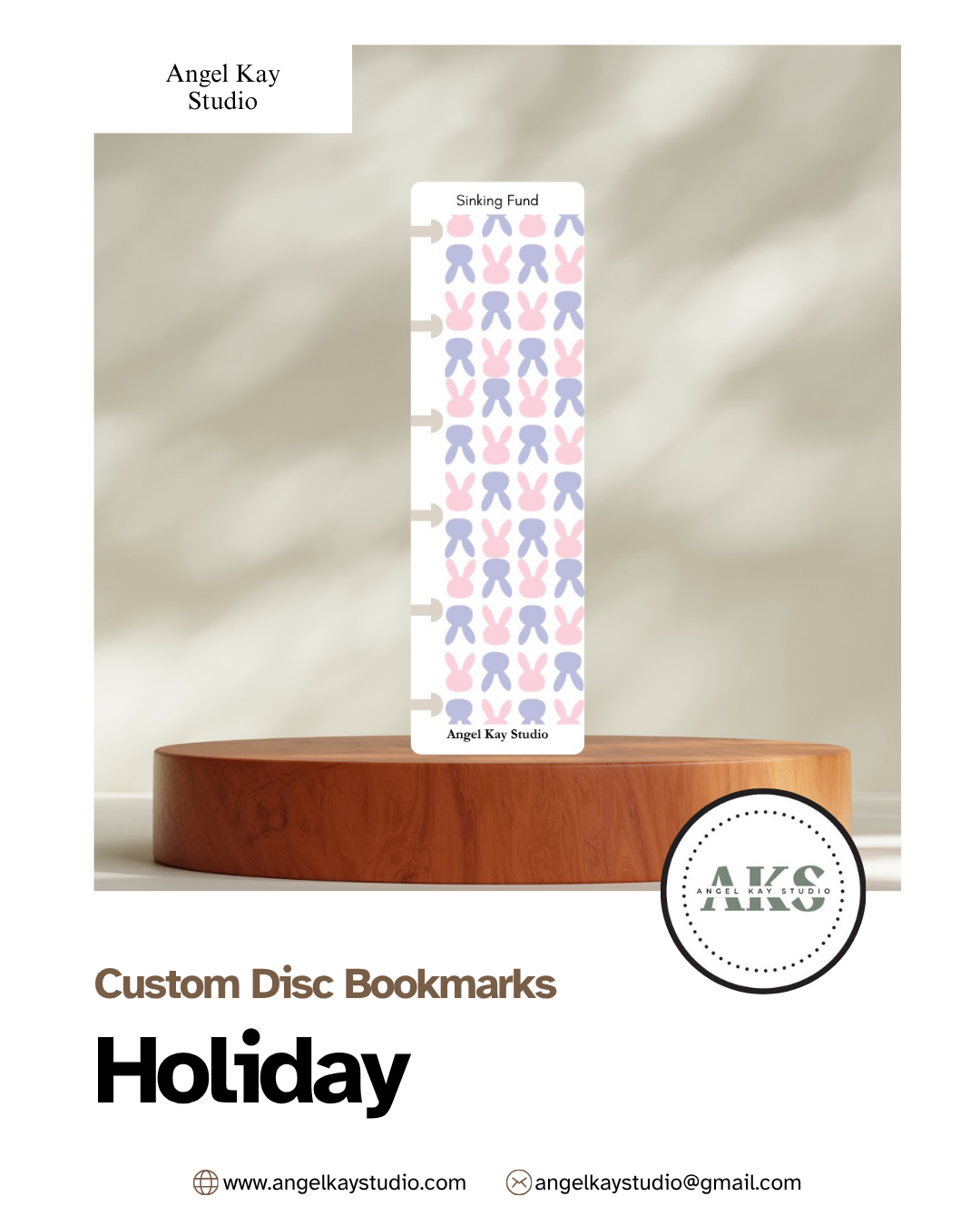 "Holiday" Custom Bookmarks