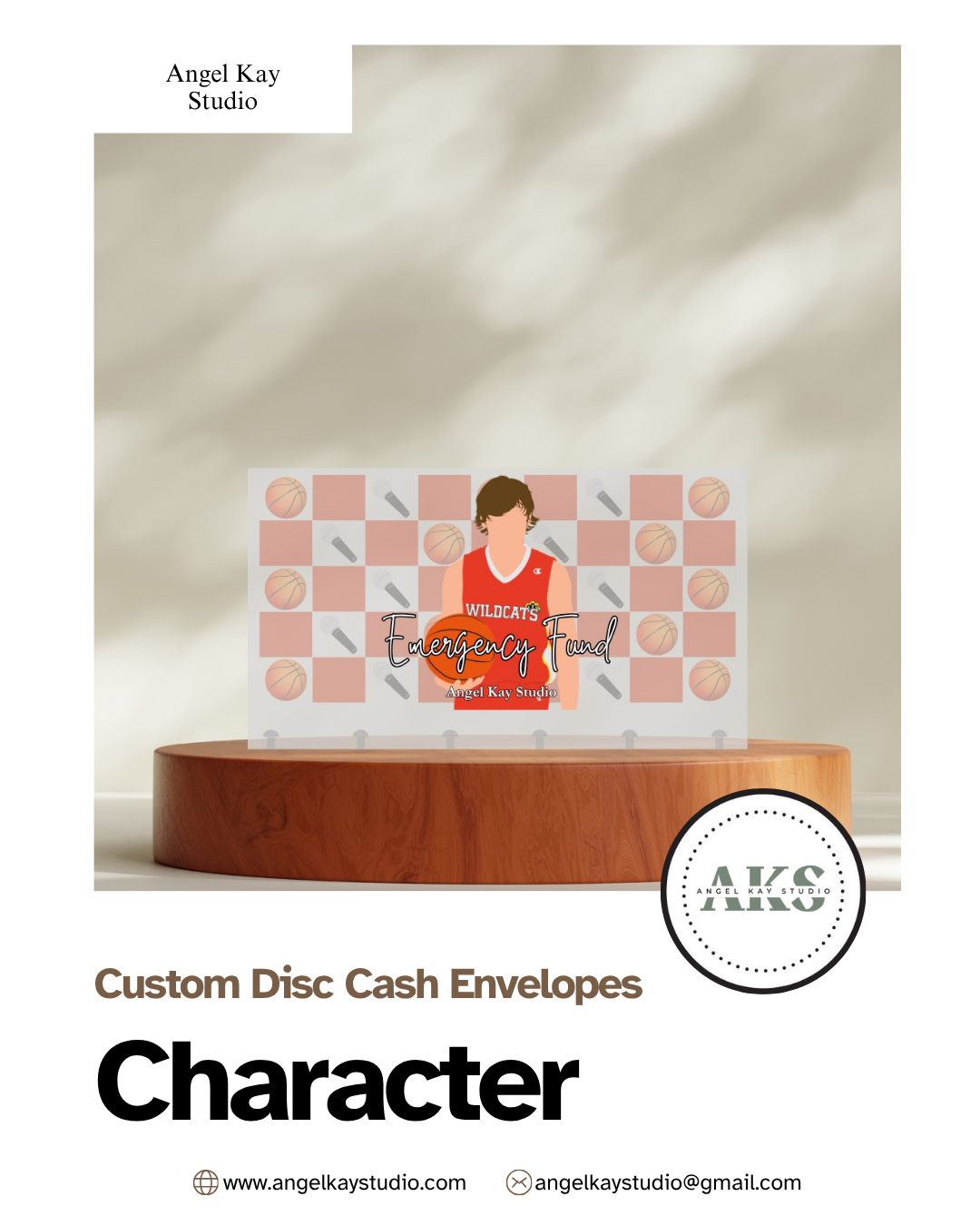"Character" Custom Cash Envelopes