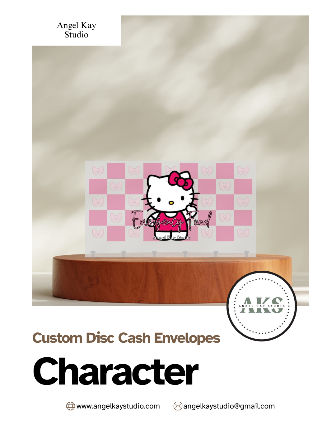 "Character" Custom Cash Envelopes