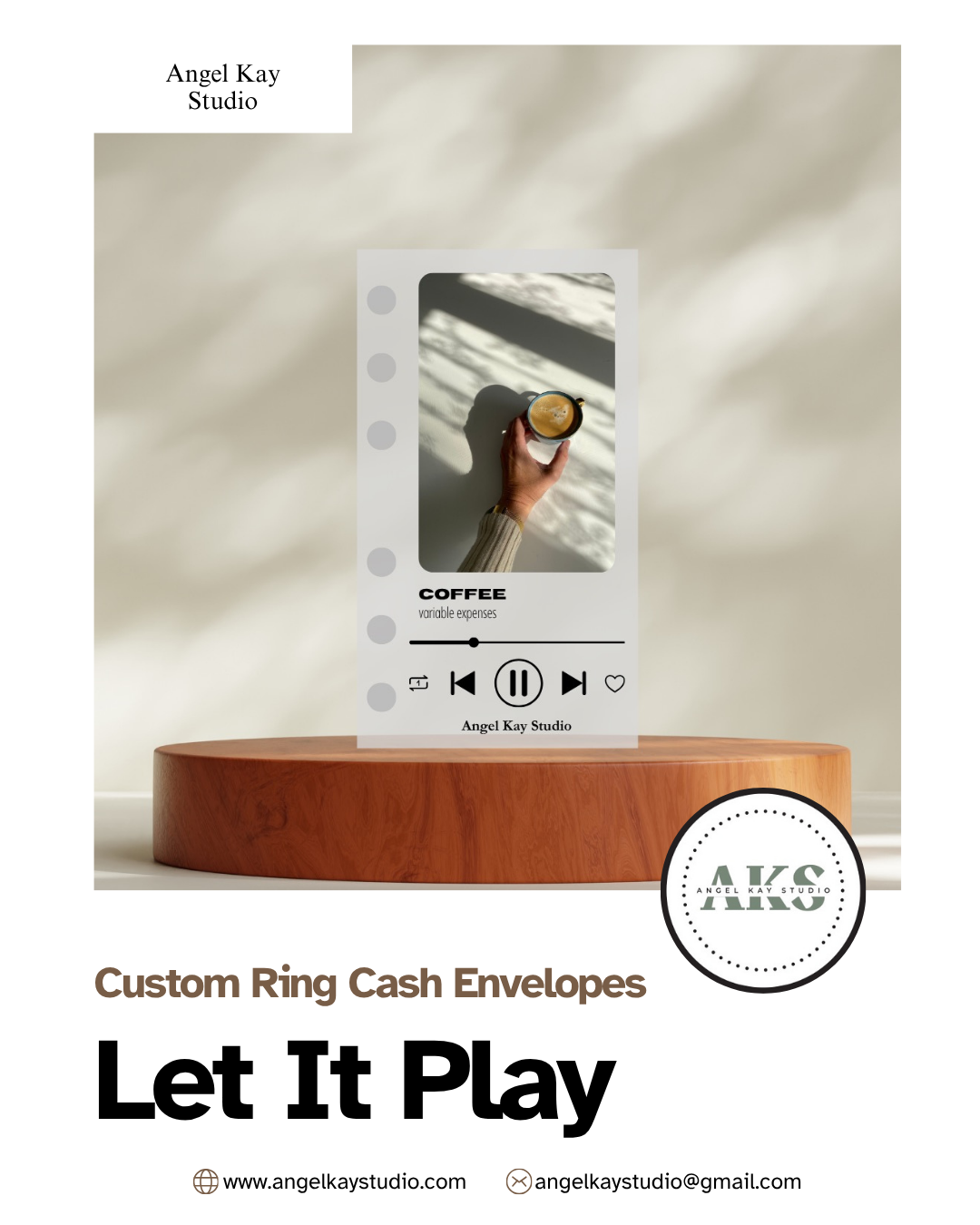 "Let It Play" Custom Cash Envelopes