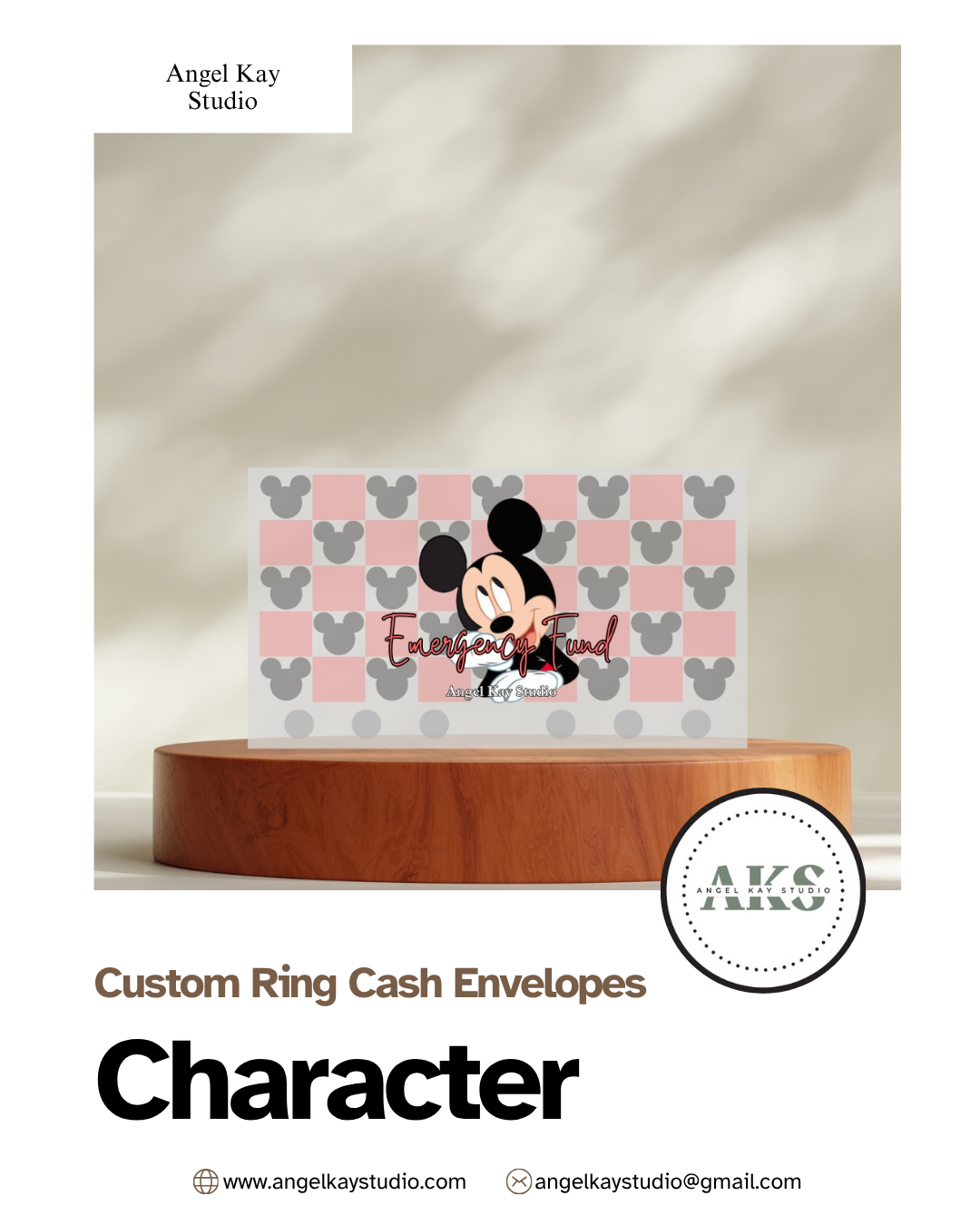 "Character" Custom Cash Envelopes
