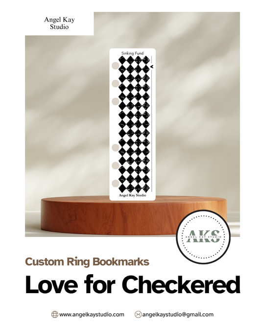 "Love for Checkered" Custom Bookmarks