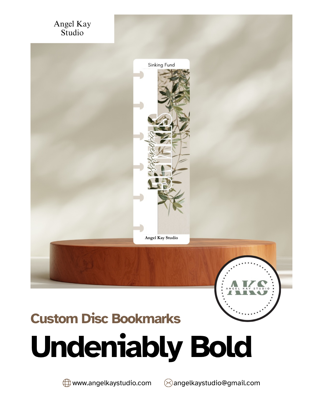 "Undeniably Bold" Custom Bookmarks