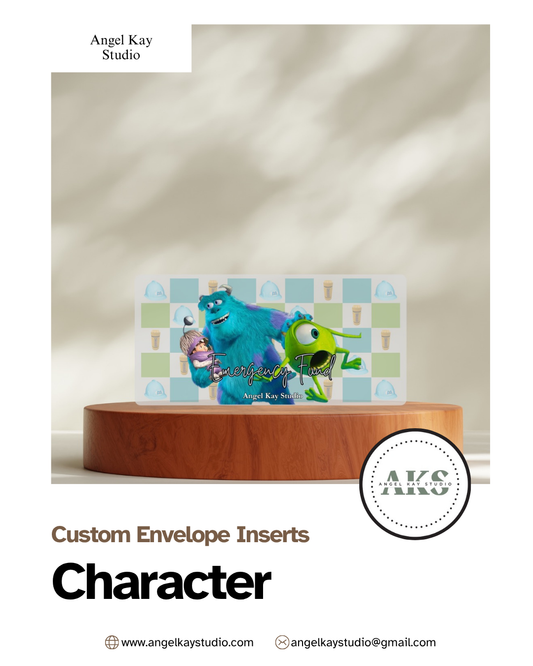 "Character" Custom Cash Envelope Inserts