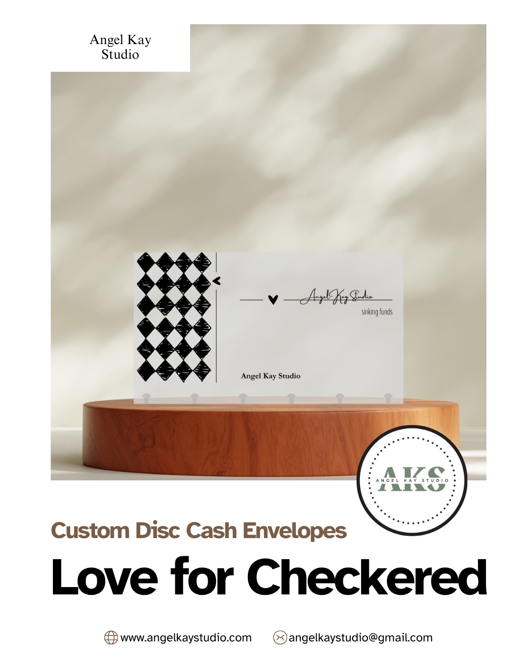 "Love for Checkered" Custom Cash Envelopes