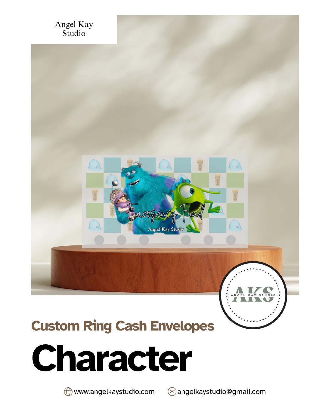 "Character" Custom Cash Envelopes