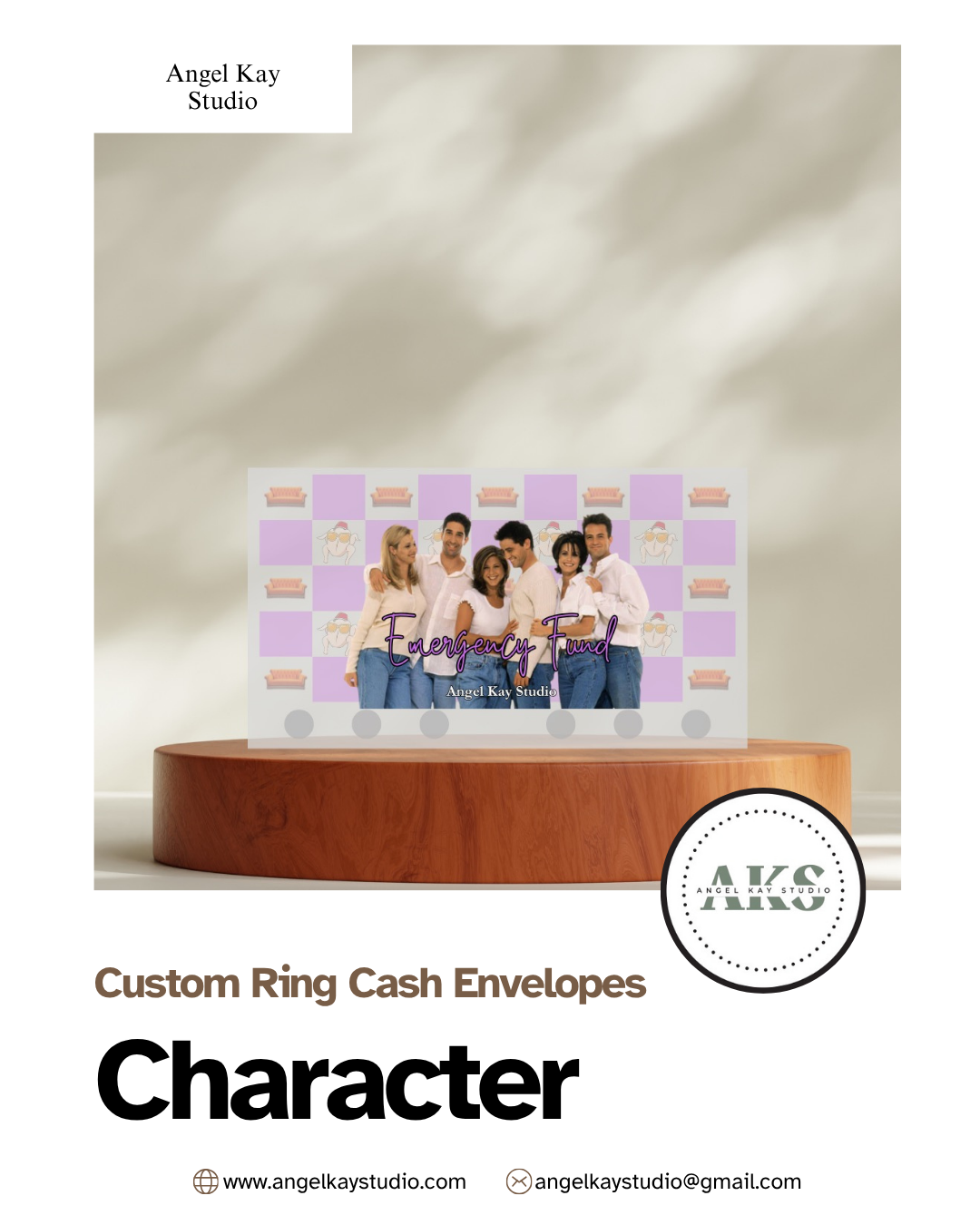"Character" Custom Cash Envelopes