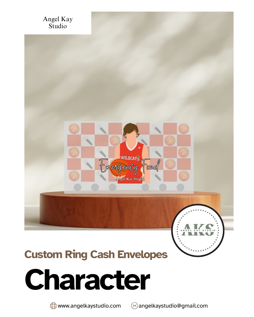 "Character" Custom Cash Envelopes