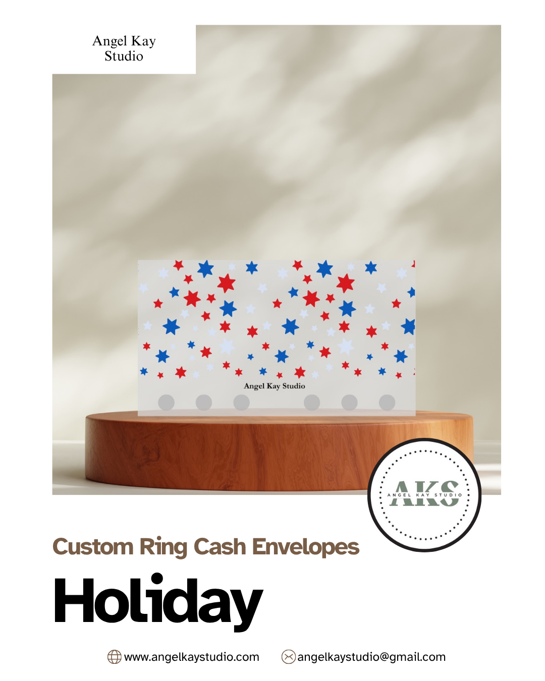 "Holiday" Custom Cash Envelopes