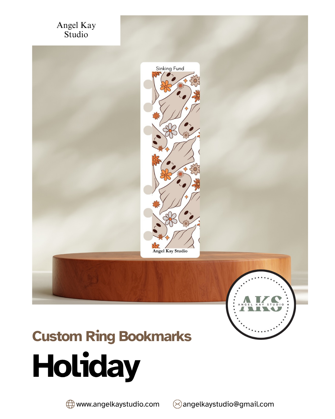 "Holiday" Custom Bookmarks