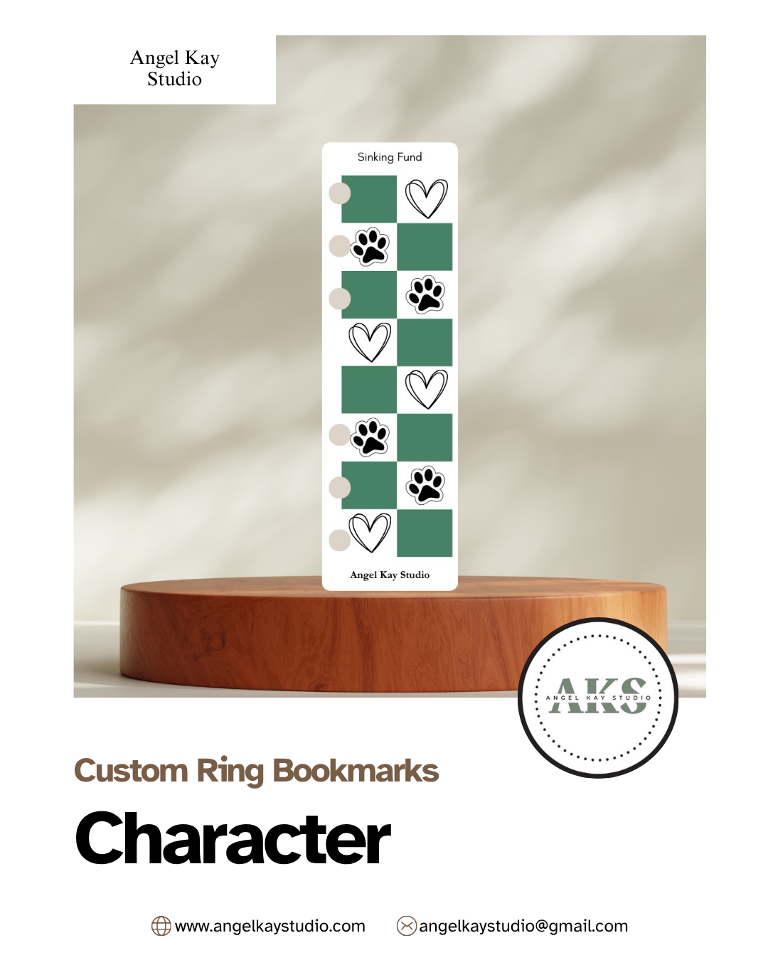"Character" Custom Bookmarks