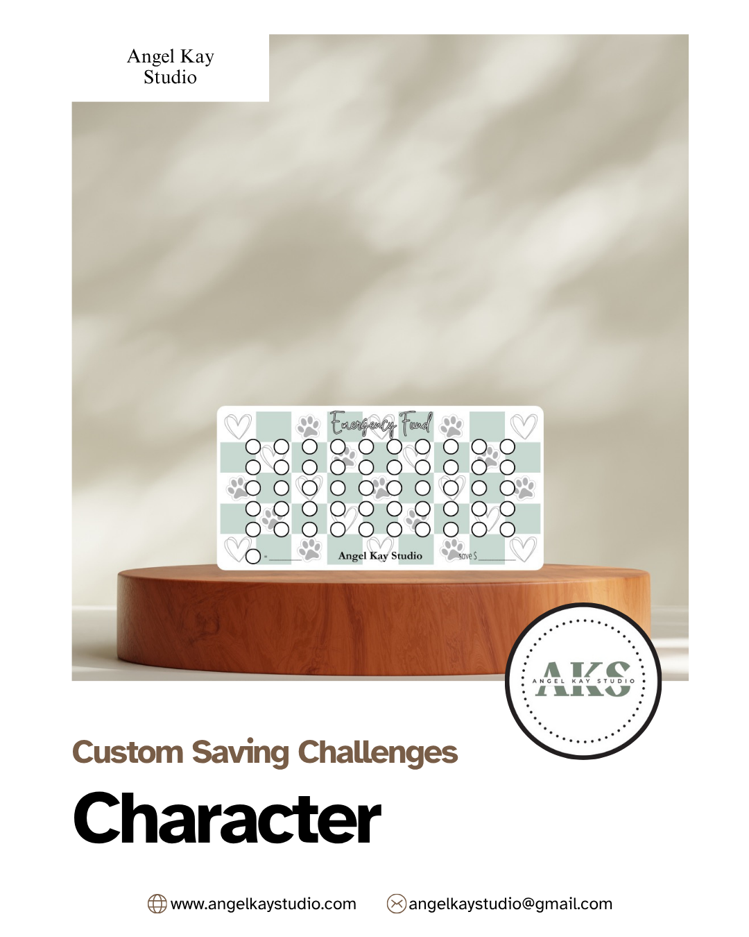 "Character" Custom Saving Challenges