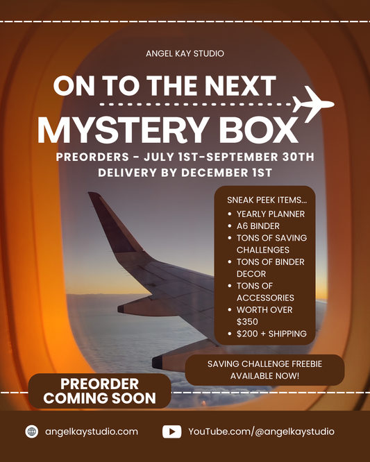 SAVING CHALLENGE FREEBIE - ON TO THE NEXT... MYSTER BOX